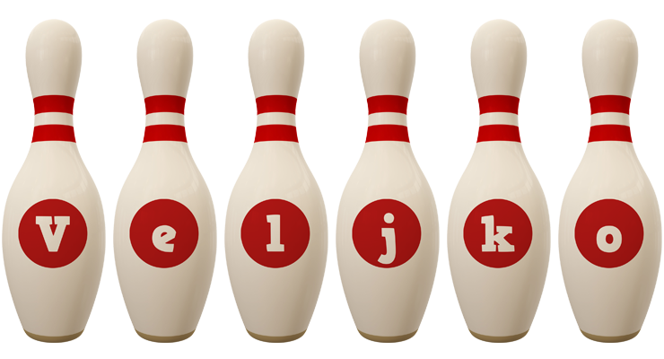 Veljko bowling-pin logo