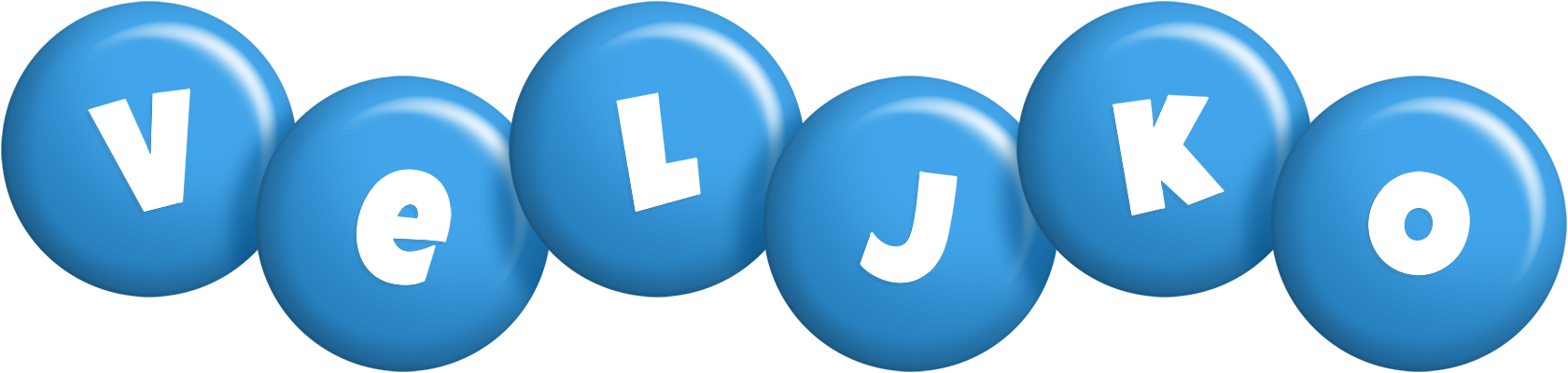 Veljko candy-blue logo