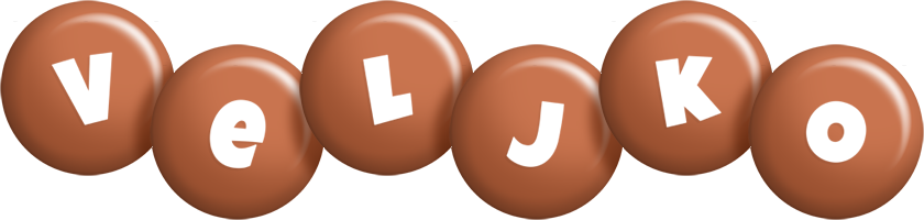 Veljko candy-brown logo