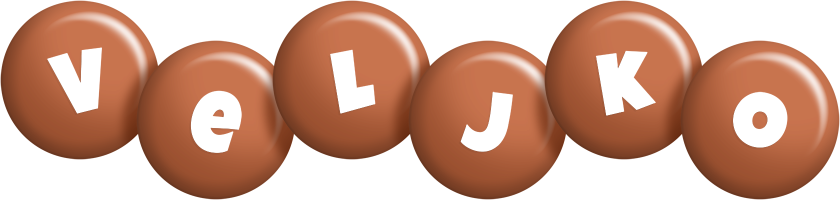 Veljko candy-brown logo