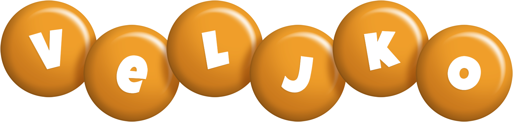 Veljko candy-orange logo