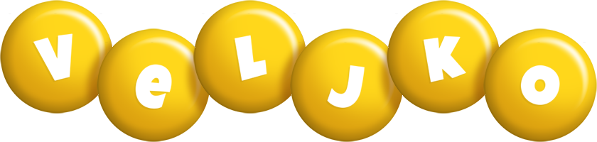 Veljko candy-yellow logo