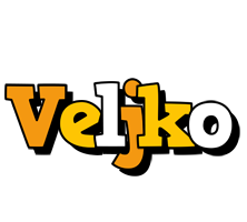 Veljko cartoon logo