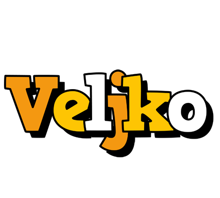 Veljko cartoon logo