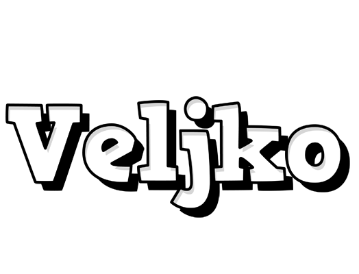 Veljko snowing logo