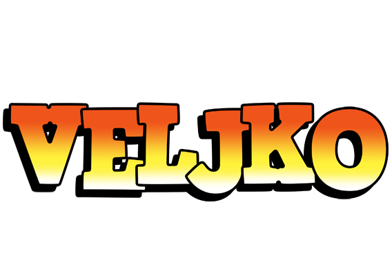 Veljko sunset logo
