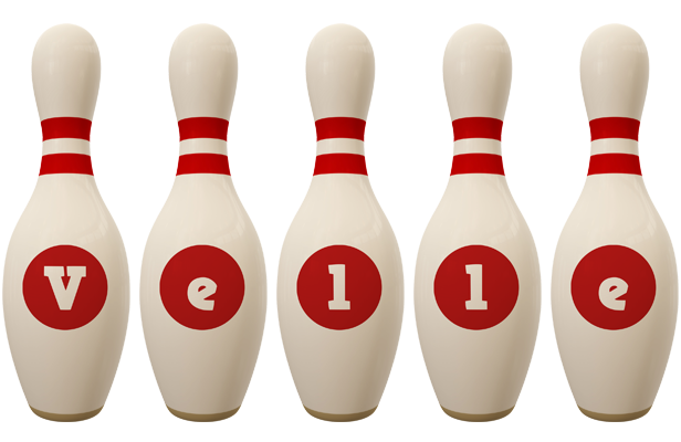 Velle bowling-pin logo