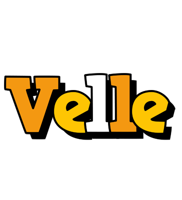 Velle cartoon logo