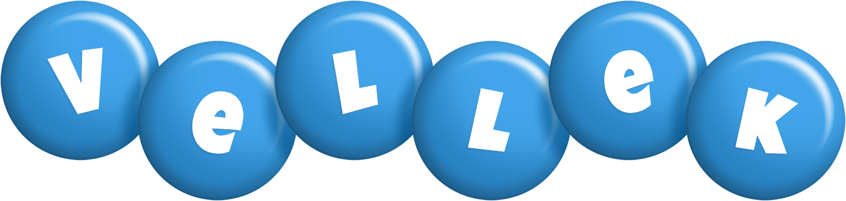 Vellek candy-blue logo