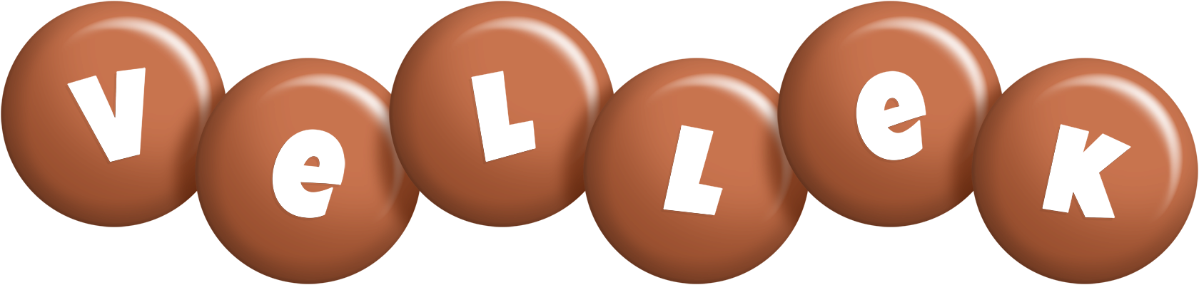Vellek candy-brown logo