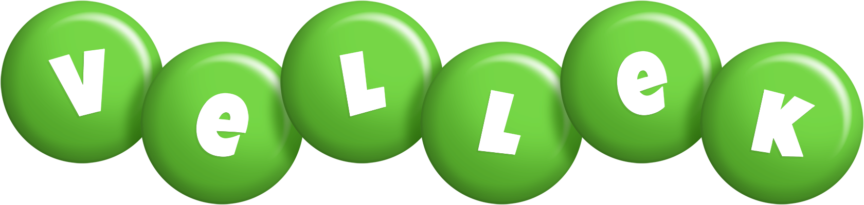 Vellek candy-green logo