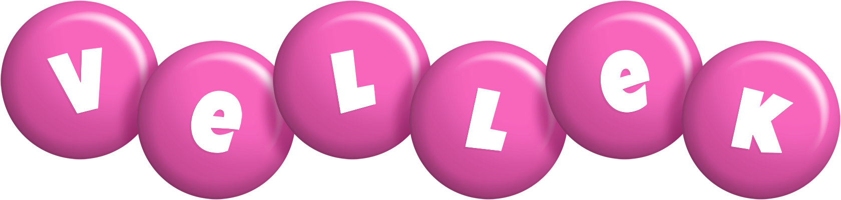 Vellek candy-pink logo
