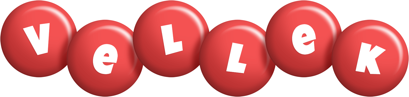 Vellek candy-red logo