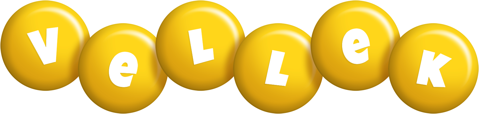 Vellek candy-yellow logo