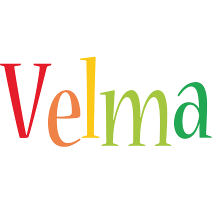 Velma birthday logo