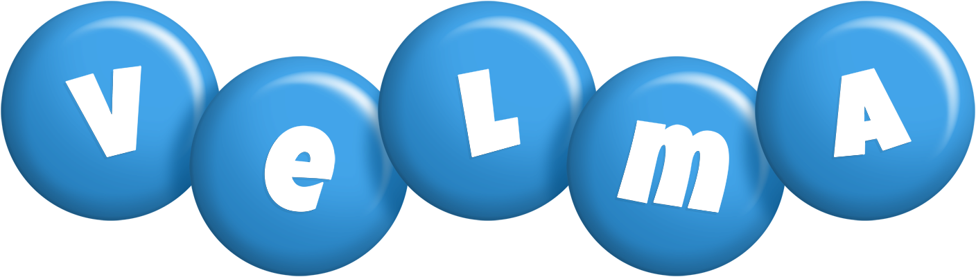 Velma candy-blue logo