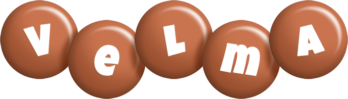 Velma candy-brown logo