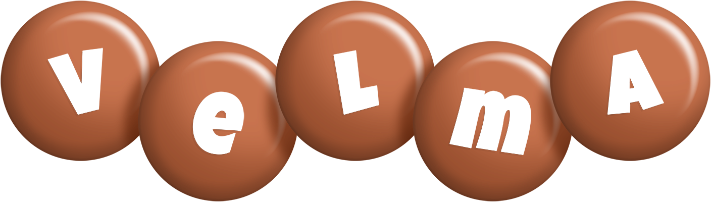 Velma candy-brown logo