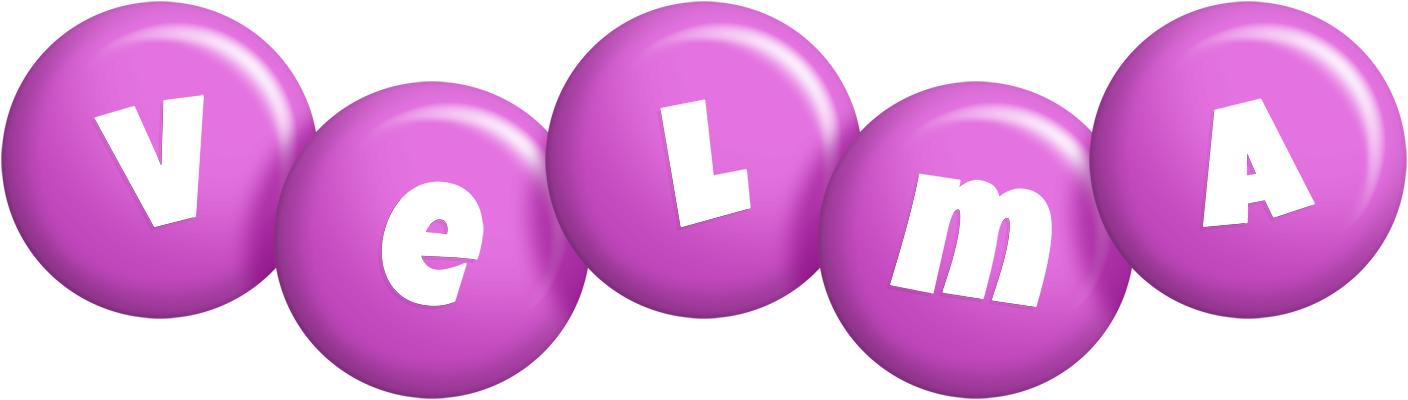 Velma candy-purple logo
