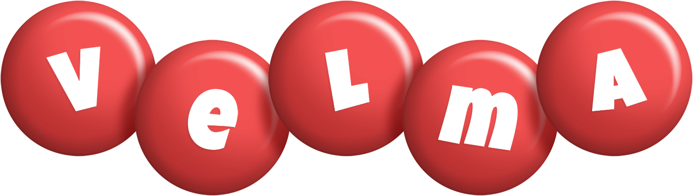 Velma candy-red logo