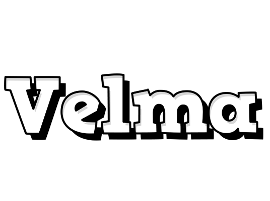 Velma snowing logo