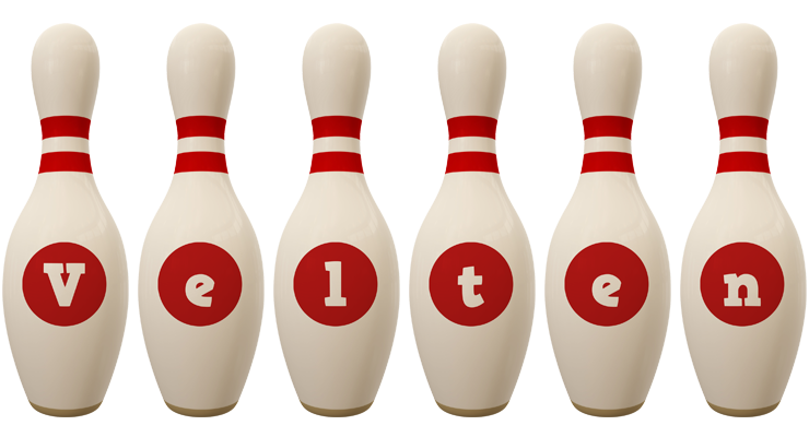 Velten bowling-pin logo