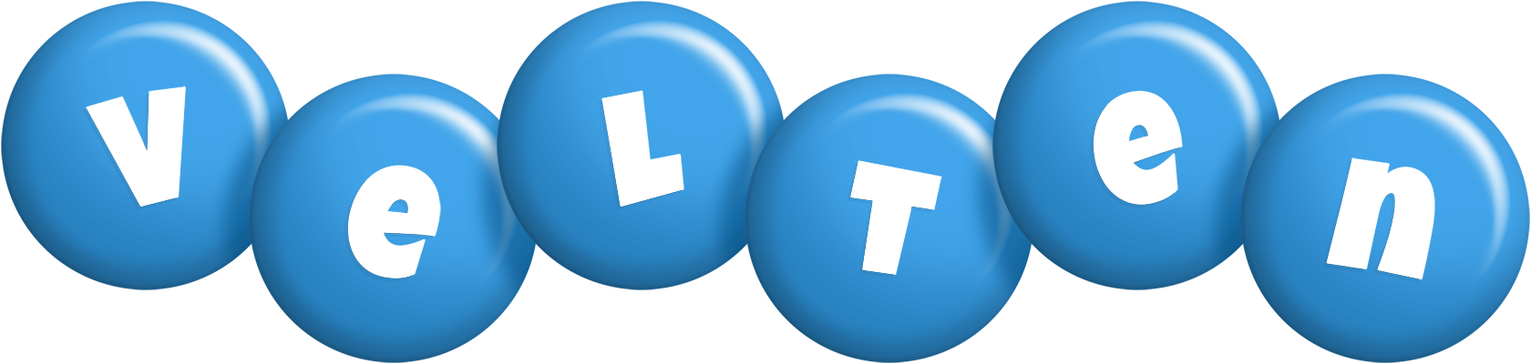 Velten candy-blue logo