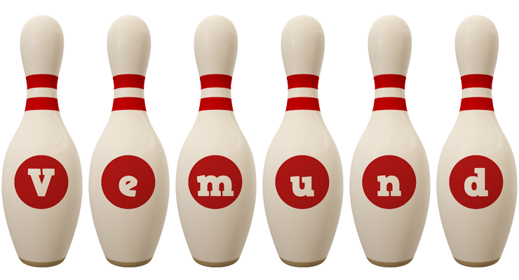 Vemund bowling-pin logo