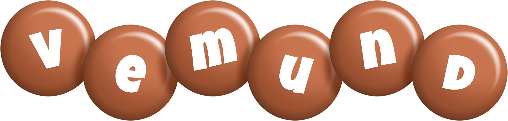 Vemund candy-brown logo