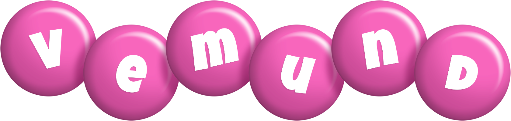 Vemund candy-pink logo