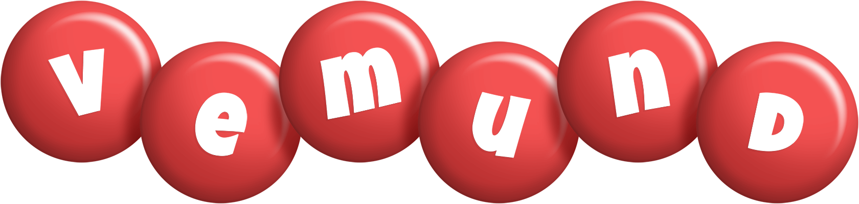 Vemund candy-red logo