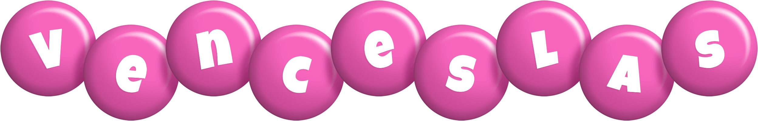 Venceslas candy-pink logo