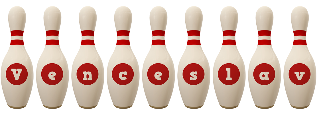 Venceslav bowling-pin logo