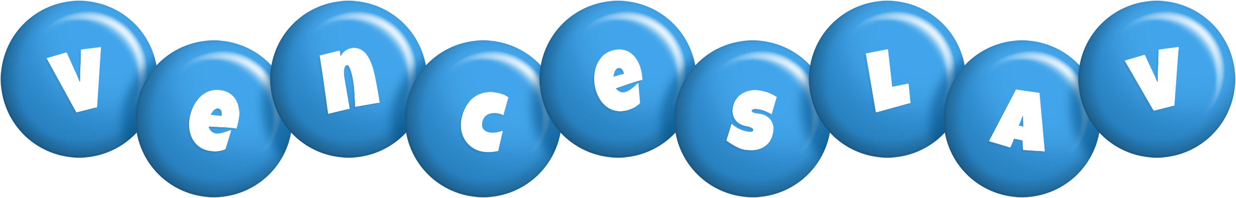 Venceslav candy-blue logo