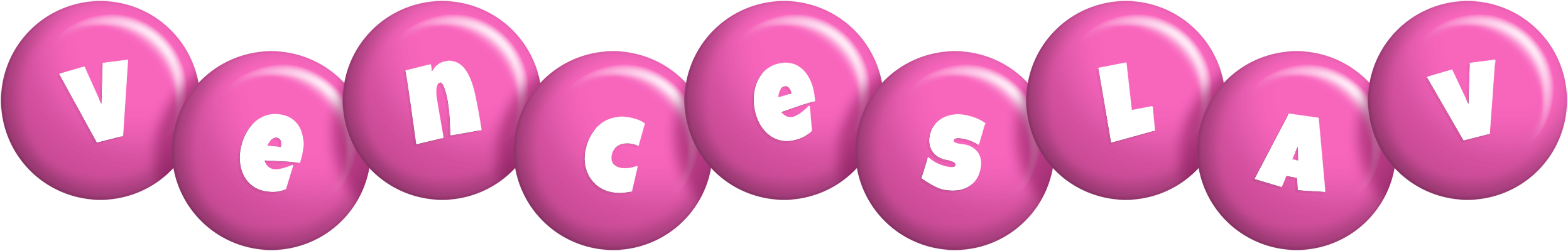 Venceslav candy-pink logo
