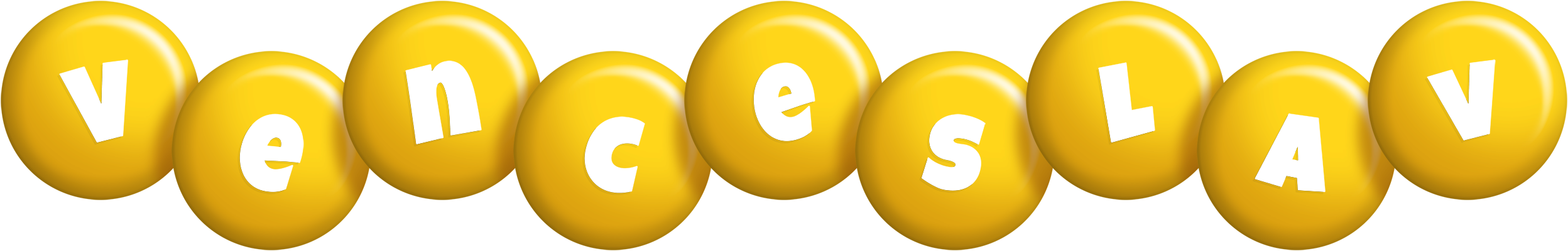 Venceslav candy-yellow logo
