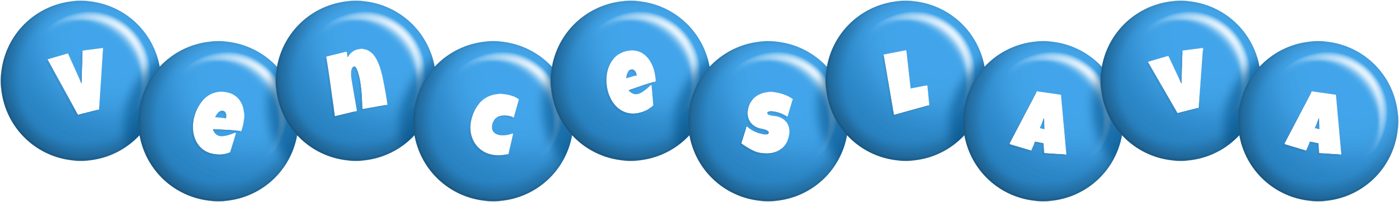 Venceslava candy-blue logo