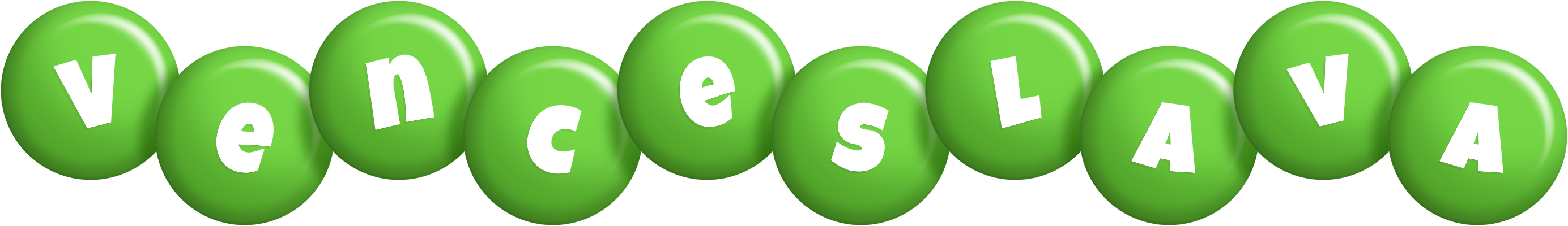 Venceslava candy-green logo