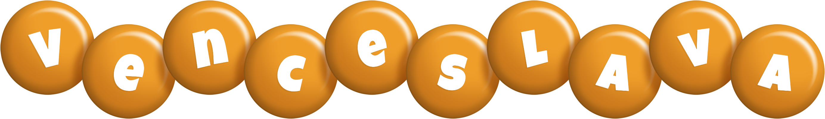 Venceslava candy-orange logo