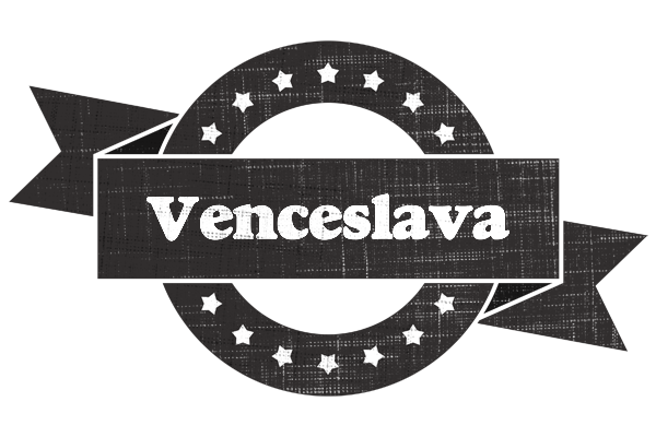 Venceslava grunge logo