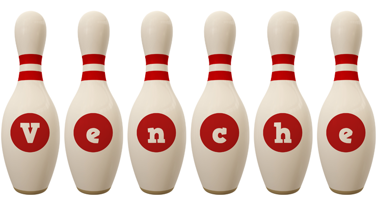 Venche bowling-pin logo