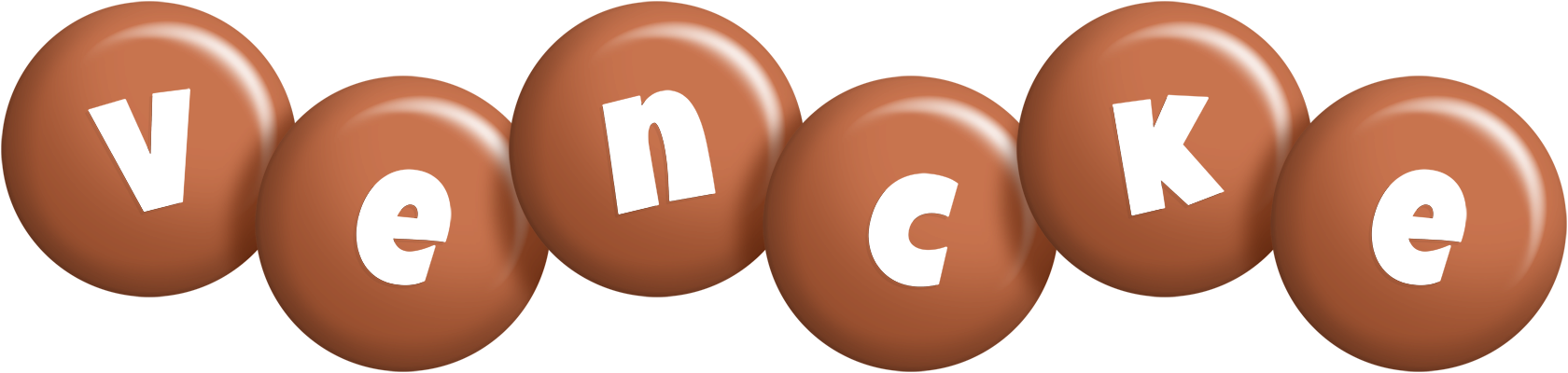 Vencke candy-brown logo