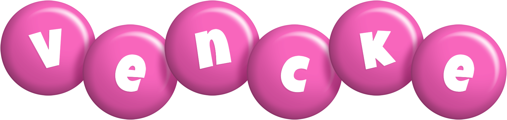 Vencke candy-pink logo