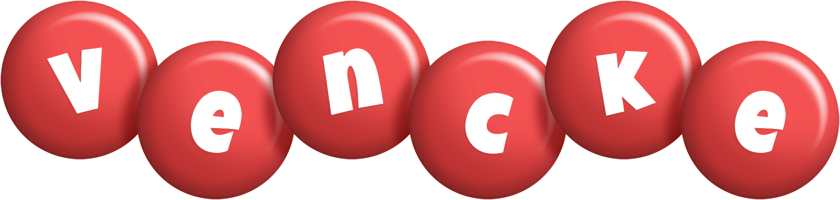 Vencke candy-red logo