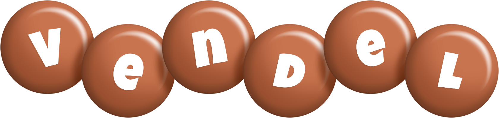 Vendel candy-brown logo