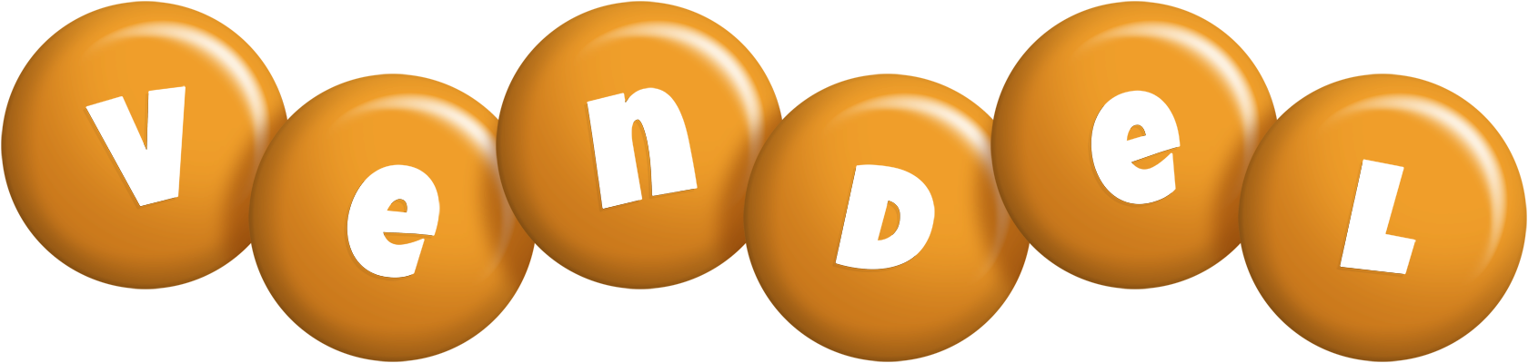 Vendel candy-orange logo