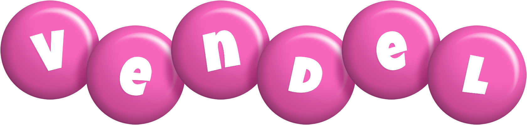 Vendel candy-pink logo