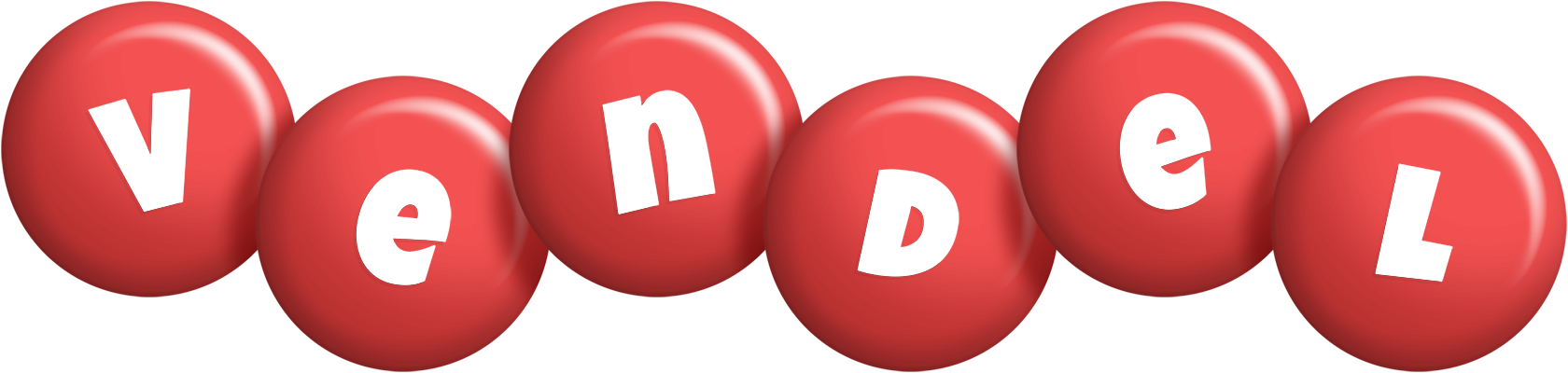 Vendel candy-red logo