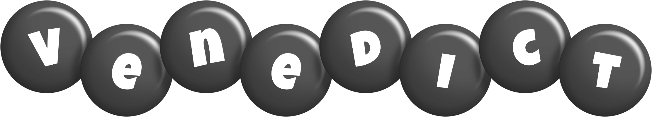 Venedict candy-black logo