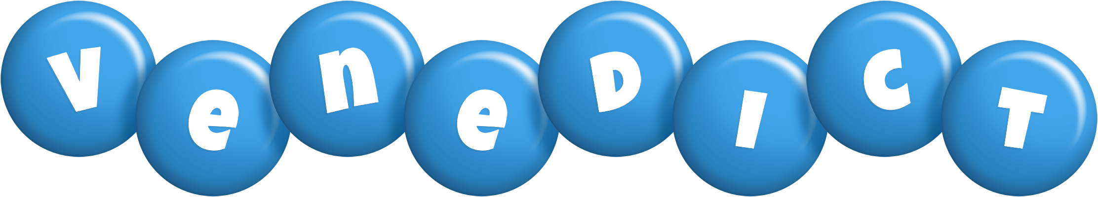 Venedict candy-blue logo